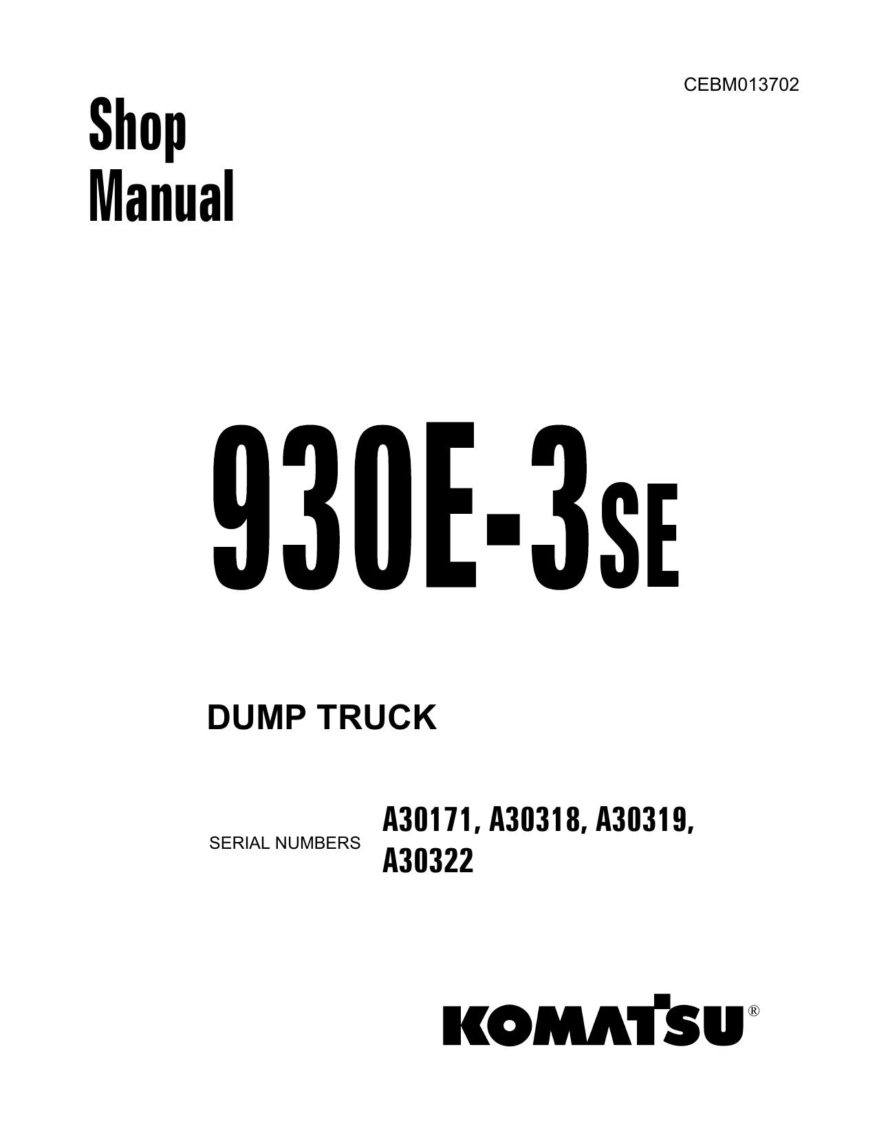 930E-3SE Shop Manual